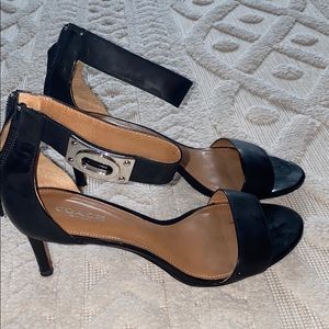 Coach heels with ankle strap